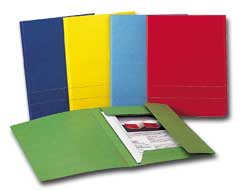 CARTELLINA 3 LEMBI KING CART ROSSO 24.3X34CM