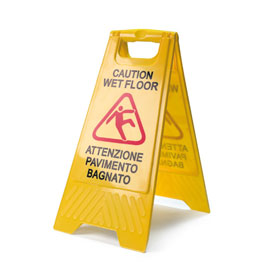 CARTELLO ''Pavimento Bagnato'' 30x62cm In Factory