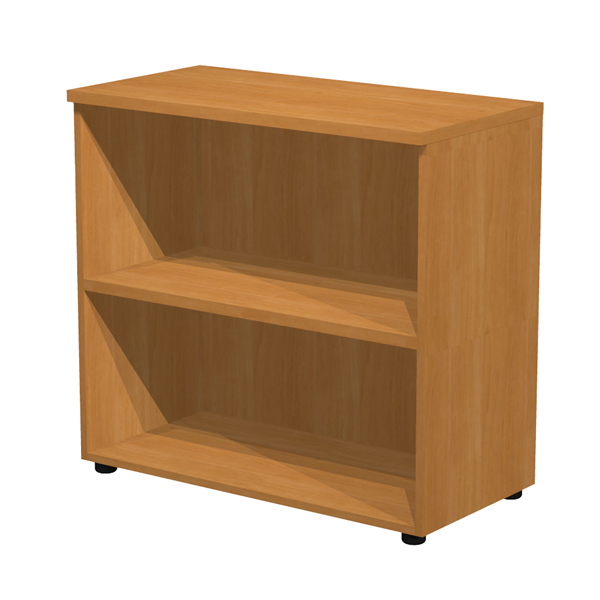 Armadio modulare basso a giorno 90x44cm - H85cm noce chiaro