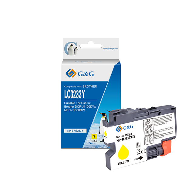 Cartuccia ink compatibile GG Giallo per Brother DCP-J1100DWMFC-J1300DW