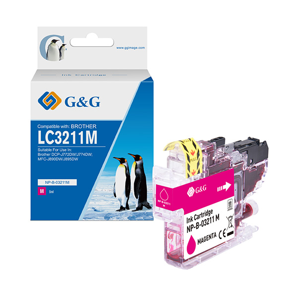 Cartuccia ink compatibile GG Magenta per Brother DCP-J772DW/J774DWMFC-J890DW