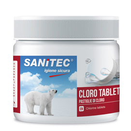 Conf 150 Pastiglie cloro attivo concentrato Tablet 500gr Sanitec