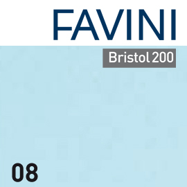 Conf.25 cartoncino Bristol Color 200gr 50x70cm celeste 08 Favini
