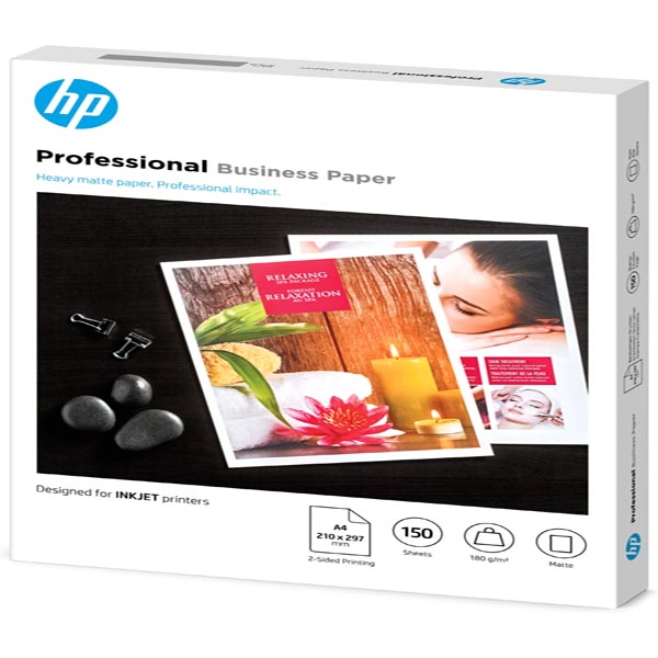 Confezione da 150 fogli carta per getto d'inchiostro HP opaca professionale A4_1