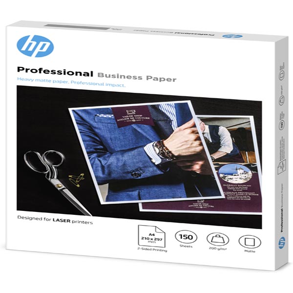 Confezione da 150 fogli carta fotografica HP opaca professionale A4/210 x 297 m_
