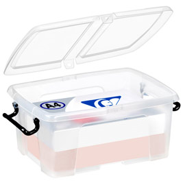 CONTENITORE MULTIUSO C/COPERCHIO L38,5x P29,5x H17,5cm - 12LT STRATA