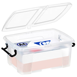 CONTENITORE MULTIUSO C/COPERCHIO L50x P39,5x H20,2cm - 24LT STRATA