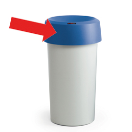 COPERCHIO ad ANELLO BLU MODO Round Rotho (Delist