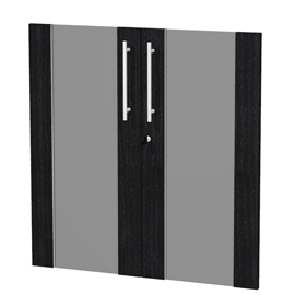 COPPIA ANTE VETRO/MELAMIN. x Mob.BASSO NERO VEN. - PRESTIGE