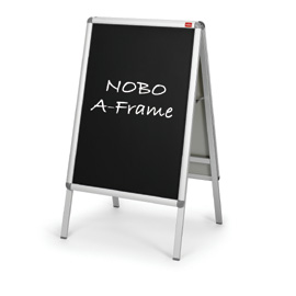 COPPIA DI INSERTI NERO SCRIVIBILE F.TO A1 PER CAVALLETTO A-FRAME A1 NOBO (delist