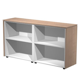 COPPIA MOBILI BASSI A GIORNO 162,8X43cm H81,4cm CILIEGIO AR. - PRESTIGE