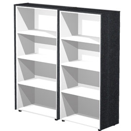 COPPIA MOBILI MEDIO-ALTI A GIORNO 162,8X43cm H158,2cm NERO VEN. - PRESTIGE