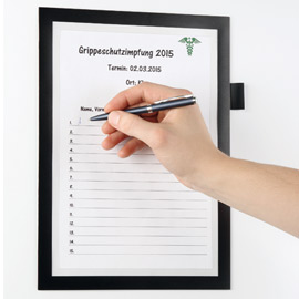 Cornice adesiva Duraframe® Note A4 21X29,7cm nero DURABLE