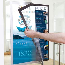 Cornice adesiva Duraframe  Poster A1 59,4x84,1cm argento DURABLE