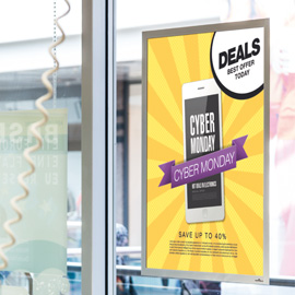 Cornice Duraframe  Poster Sun 50x70cm argento DURABLE