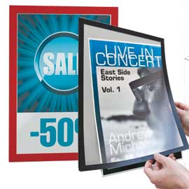 Cornice espositiva adesiva Duraframe® A4 21x29,7cm rosso DURABLE