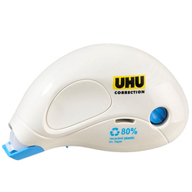 Correttore a nastro Roller Compact Correction 5mm x 10mt 100 recycled UHU