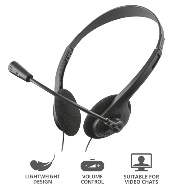 CUFFIE CON MICROFONO HS-100 TRUST