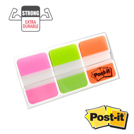 Dispenser 66 Post-it® INDEX STRONG 686-PGOEU 25X38MM COLORI VIVACI