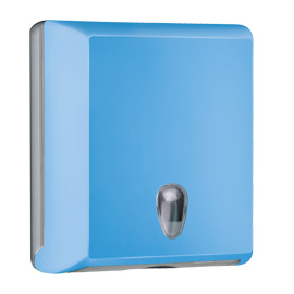 Dispenser asciugamani piegati C/Z azzurro Soft Touch