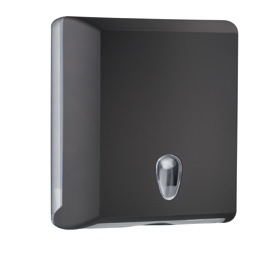 Dispenser asciugamani piegati C/Z nero Soft Touch