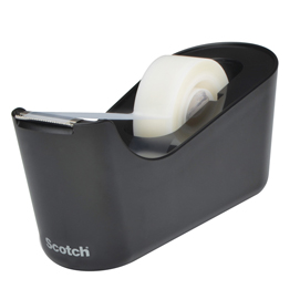 Dispenser da Tavolo C18  Nero + 1 rotolo di nastro adesivo Scotch® Magic 19x33