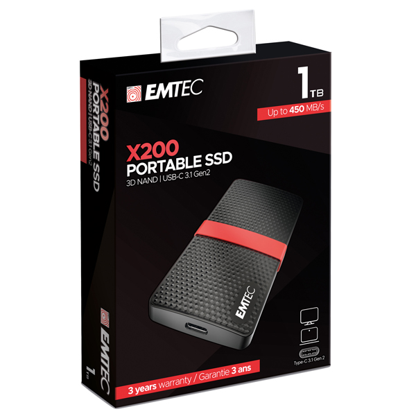 Emtec Hard Disk SSD esterno da 1 terabyte (3.1