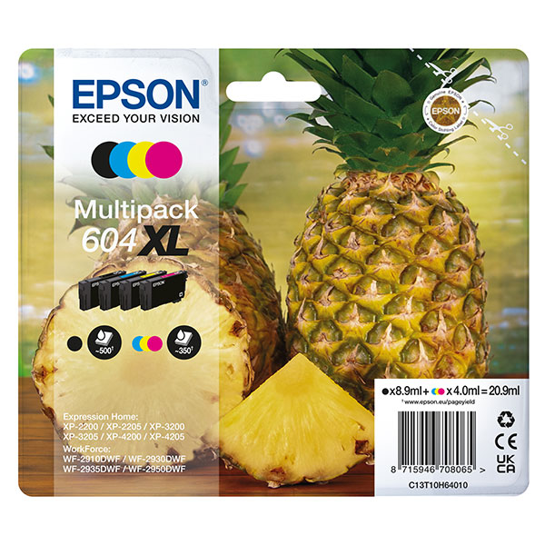 Eposn Multipack 604XL Ananas BK/C/M/Y