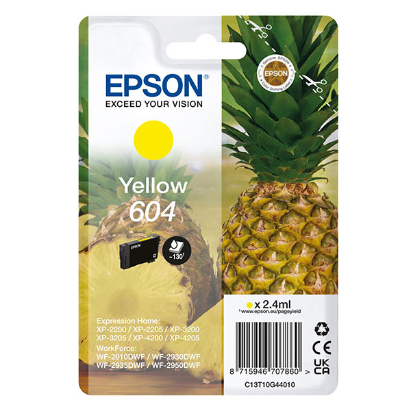 Epson Cartuccia 604 Ananas Giallo 2,4 ml