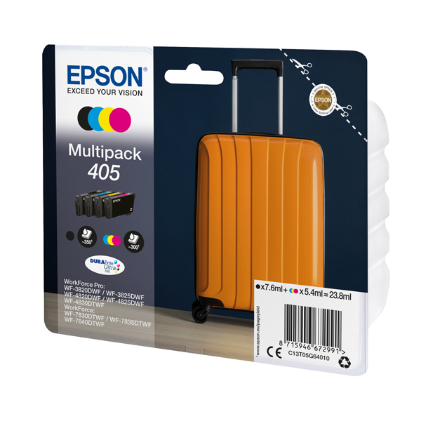 ***Epson Cartuccia Multipack DURABriteUltra, 405 BK/C/M/Y