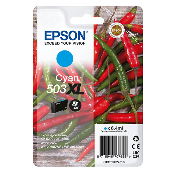 Epson Cartuccia Peperoncino 503XL Ciano 6,4 ml