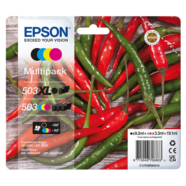 EPSON MULTIPACK 503XL PEPERONCINO BK/C/M/Y_BK/STD