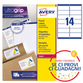 Etichetta adesiva L7173 bianca 100fg A4 99,1x57mm (10et/fg Avery