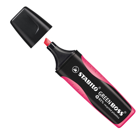 Evidenziatore STABILO  GREEN BOSS  83recycled ROSA
