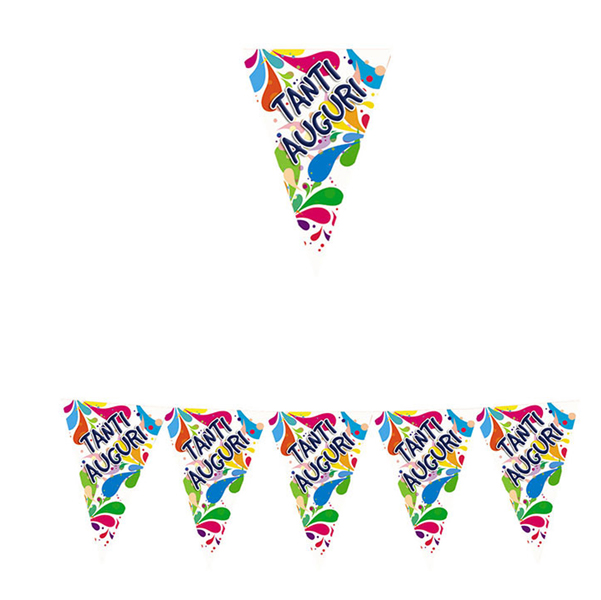 Festone Tanti Auguri lungh. 6mt Big Party