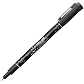 FINELINER PROFESSIONAL FIBER NERO 0,4MM