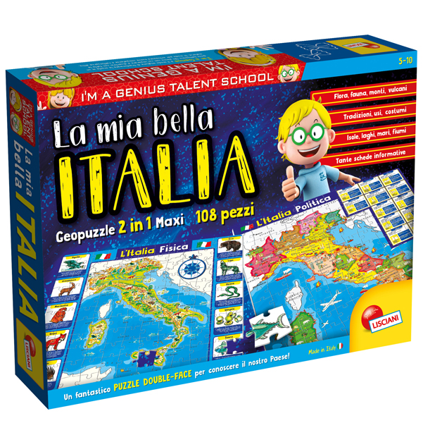 Geopuzzle ''La mia bella Italia'' I'm a Genius Lisciani