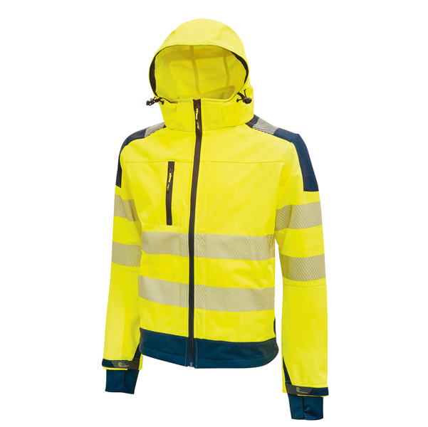 Giacca Softshell alta visibilitA' Miky giallo fluo Taglia L U-Power (Delist