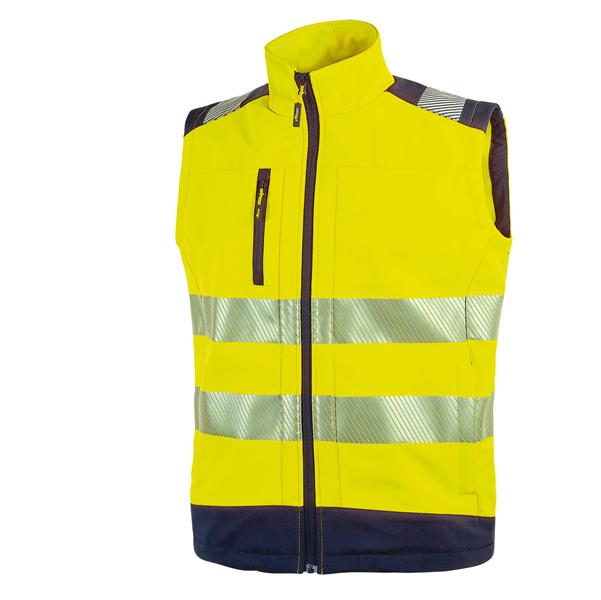 Gilet alta visibilitA' softshell Dany giallo fluo Taglia L U-Power (Delist