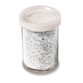 Glitter flacone grana fine 25ml argento DECO