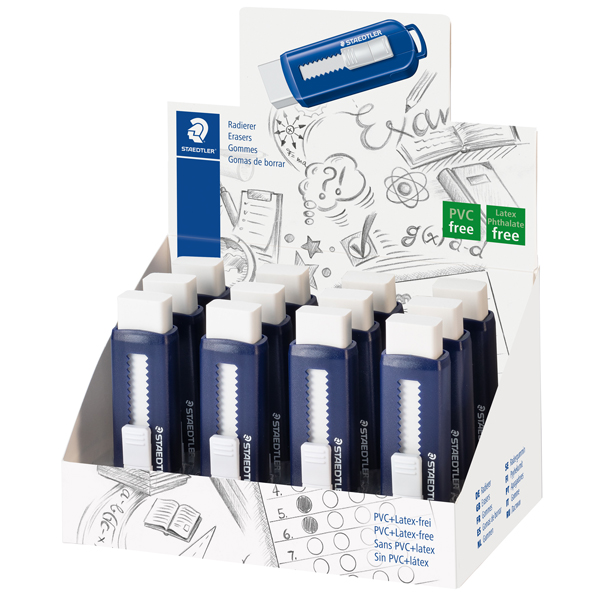 Gomma a scorrimento Staedtler® eraser involucro blu