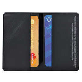 HIDENTITY® Doppio 95x60mm per bancomat /carta di credito NERO Exacompta
