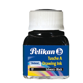 INCHIOSTRO DI CHINA 523 NERO PERLA 17 10ML PELIKAN (0AUC17