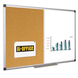 LAVAGNA COMBINATA BIANCA/SUGHERO 60X90CM Bi-Office