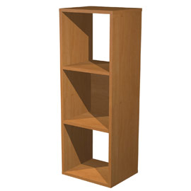 LIBRERIA 3 CASELLE 35,9x29,2cm-H103,9cm NOCE CHIARO - RAINBOW