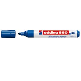 MARCATORE BLU PER LAVAGNE BIANCHE EDDING 660 TRATTO 1,5 - 3,00mm