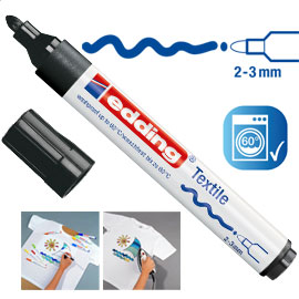 MARCATORE EDDING 4500 NERO PT 2-3MM PER TESSUTO