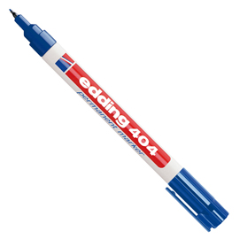 Marcatore permanente extra-fine Edding 404 punta 0,75mm blu