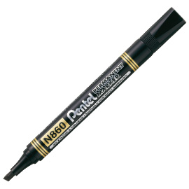 MARCATORE PERMANENTE N860 NERO PUNTA SCALPELLO AMIKO PENTEL