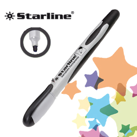 Marcatore permanente punta tonda 2mm nero Starline